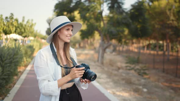 Young Woman Photographer Wanderer