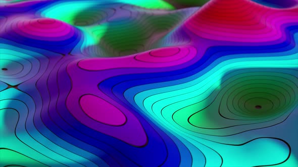 Abstract Background of Topographic Map Concept