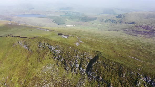 Aerial View of Slieve Tooey By Ardara in County Donegal  Ireland