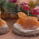 delicious smoked salmon canape with soft cheese - VideoHive Item for Sale