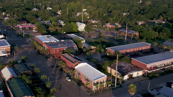 Aerial footage taken in the Apalachicola Bay area in Florida.