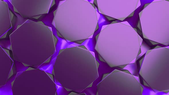 Hexagon Purple Background
