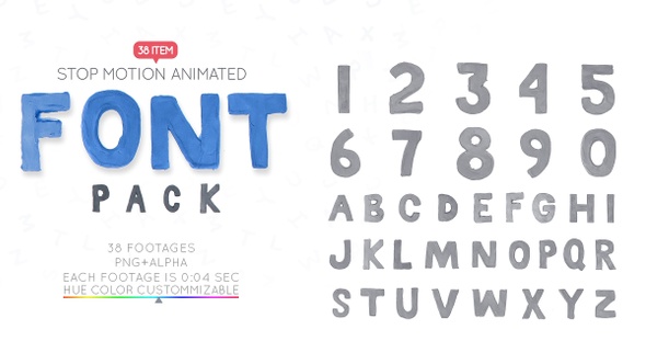 Clay Letters Font Pack alt