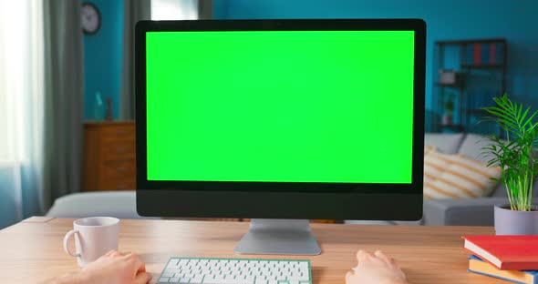 Close Up of Male Hand is Using Computer Mouse