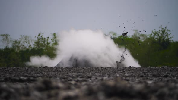 Mud Volcano Bledug Kuwu, Indonesia