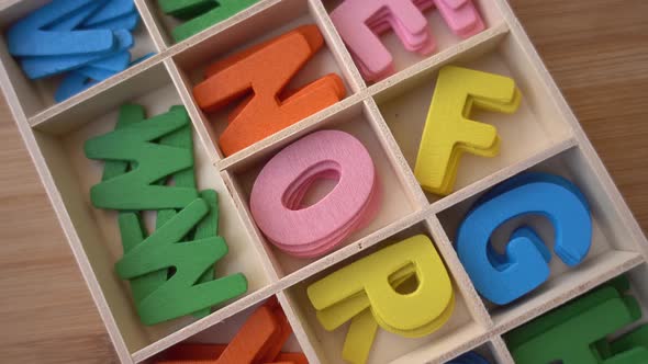 Colorful Alphabet Letters Kids