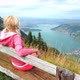 Tourist Woman at Rigi Scheidegg Bench - VideoHive Item for Sale