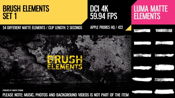 Brush Elements (4K Set 1)