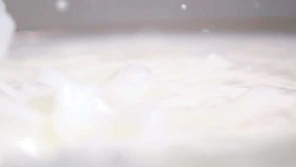 Churning Milk in the Bowl
