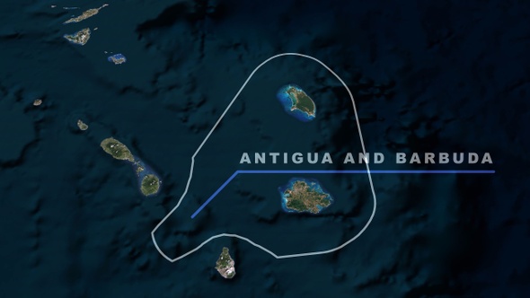 Antigua And Barbuda World Map