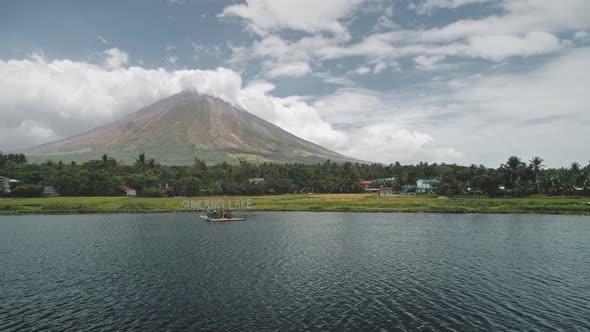 Tropic Lake at Volcano Aerial