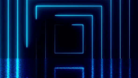 Square Neon Tunnel