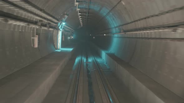 Metro tunnel Railways underground passage