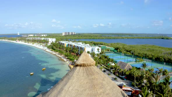 Beautiful Aerial View of the Beaches in Mexico Near Cancun Playa Del Carmen