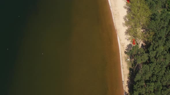 Zaslavskoe Reservoir or the Minsk Sea Near the City of Minsk