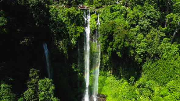 Waterfall and Rainbow