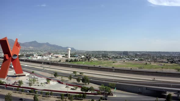 Border Wall  El Paso Tx  -  Juarez Border (USA-MEX)