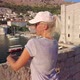 Woman in Old Medieval Port in Croatia - VideoHive Item for Sale