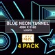 Blue Neon Tunnel - VideoHive Item for Sale