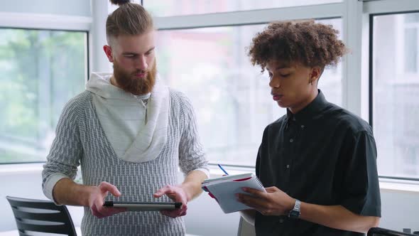 Multiethnic Startup Team Having Discussion