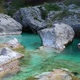 Aerial view on the Mountain River Soca in the Triglav National Park at the Slovenia - VideoHive Item for Sale