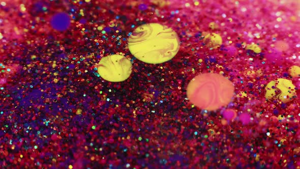 Color Oil Bubbles Glitter Ink Texture Blur Circles alt