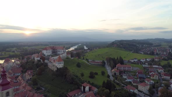 Small village Slovakia drone 4K