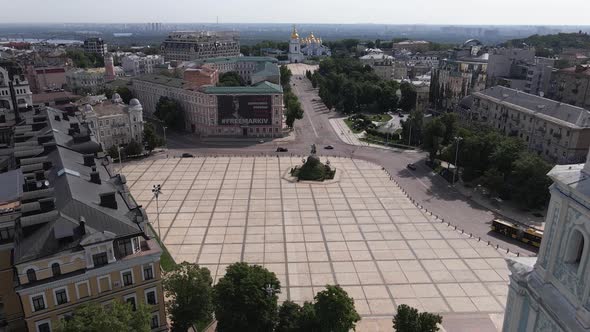 Kyiv. Ukraine: Saint Sophia's Cathedral in Kyiv. Aerial View