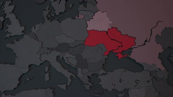 3d map of Ukraine war Russia