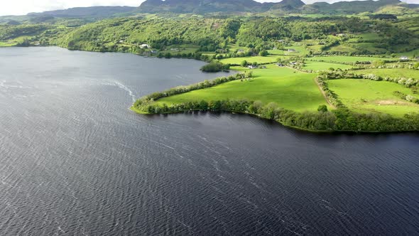 Aerial View of Parke's Castle in County Leitrim Ireland