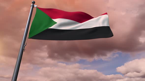 Sudan Flag 4K