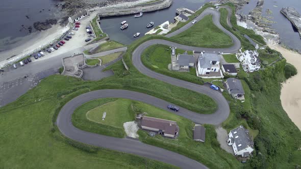 Ballintoy harbour is synonymous with Pyke and the Iron Islands.Theon is baptised here and Euron is d