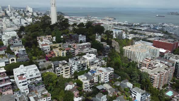 San Francisco California Aerial Footage