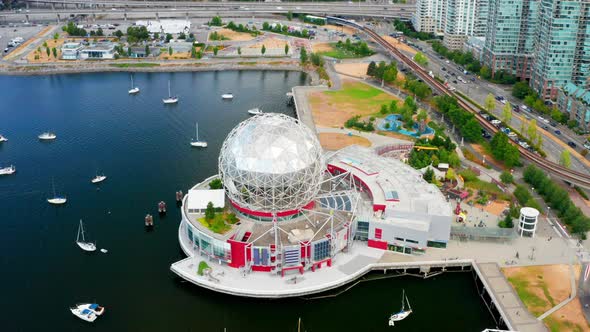 Popular Science World Museum At Telus World of Science And False Creek In Downtown Vancouver, BC, Ca