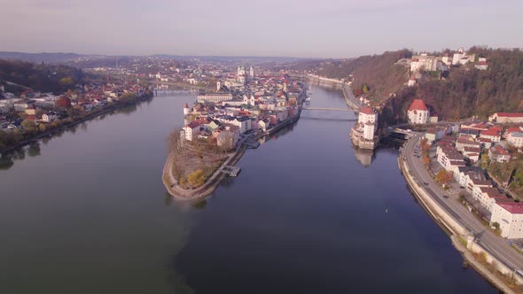 Passau A City in Germany Which Sits on Three Rivers