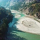 Aerial View of Bhagirathi River in beautiful city of Harshil, Uttarkashi, Uttarakhand, India - VideoHive Item for Sale