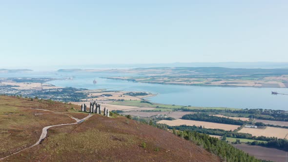 Fyrish Monument overlooking the Cromarty Firth, Scotland