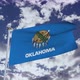 Oklahoma Flag With Sky 4k - VideoHive Item for Sale