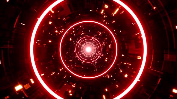 Red Circle Sci Fi Tunnel alt