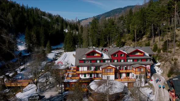 Beautiful Hotel in the Middle of the Alpine Mountains