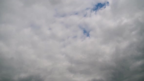 Storm Clouds Are Moving in Sky, Timelapse.