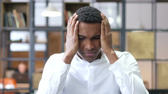 Black Man Reacting to Business Loss News