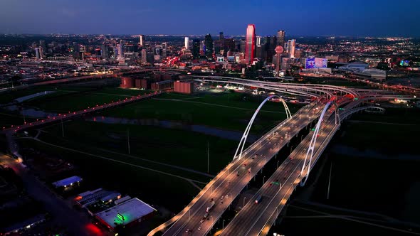 Margaret McDermott Bridge Trinity River and Dallas