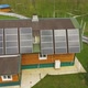 Aerial View of Eco-friendly House with Solar Panels Karelian Landscape on Back - VideoHive Item for Sale