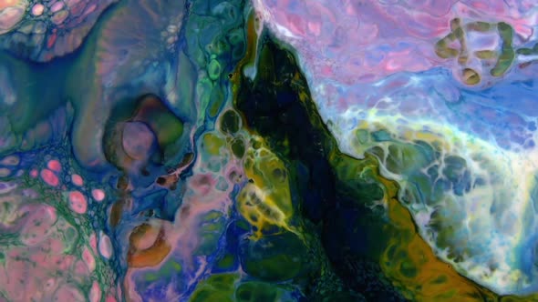 Abstract Paint Colours Diffusion