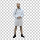 Smiling male doctor talking to the camera, Alpha Channel - VideoHive Item for Sale