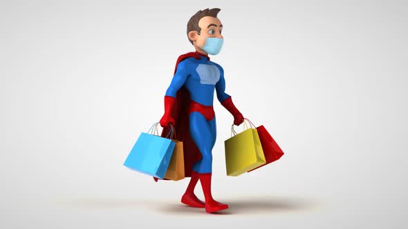 6 cartoon Superheroes with a mask alt