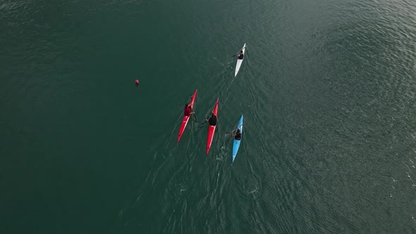 Canoeing In The Sea