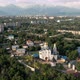 Aerial View of the Church Near Lake Sairan in Almaty Kazakhstan - VideoHive Item for Sale
