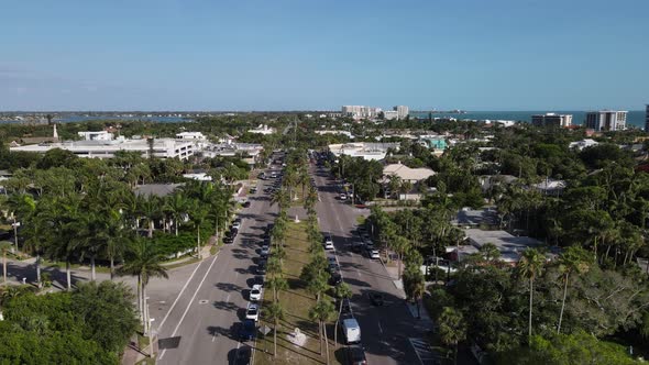 St. Armands Circle, drone (1 of 2), Sarasota, Florida